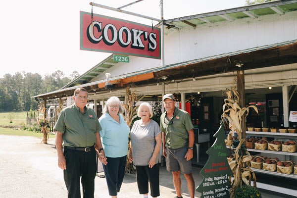 Larry and Pam Cook run the operation with Larry’s nephew Thomas and sister-in-law Barbara. Larry’s son has recently joined the farm with plans to implement hydroponics and more conservation practices.