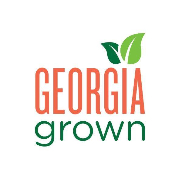 Georgia Grown Logo with leaves above text