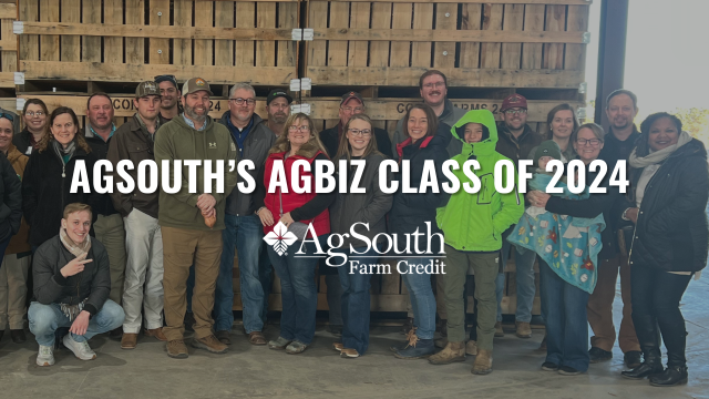 AgSouth Farm Credit is proud to have hosted 14 participants in the 2024 AgBiz Program, culminating in the AgBiz Conference in Raleigh, NC. 