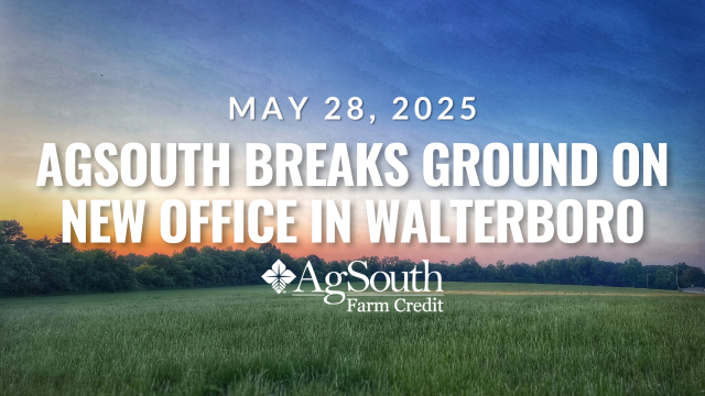 AgSouth Breaks Ground on New Office in Walterboro, South Carolina. 