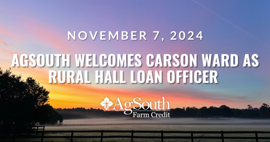 AgSouth Welcomes Carson Ward as Loan Officer