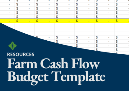 Download this farm cash flow budget template to help start your conversation with your lender